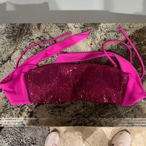 NWT Hot Pink Victorias Secret swim top